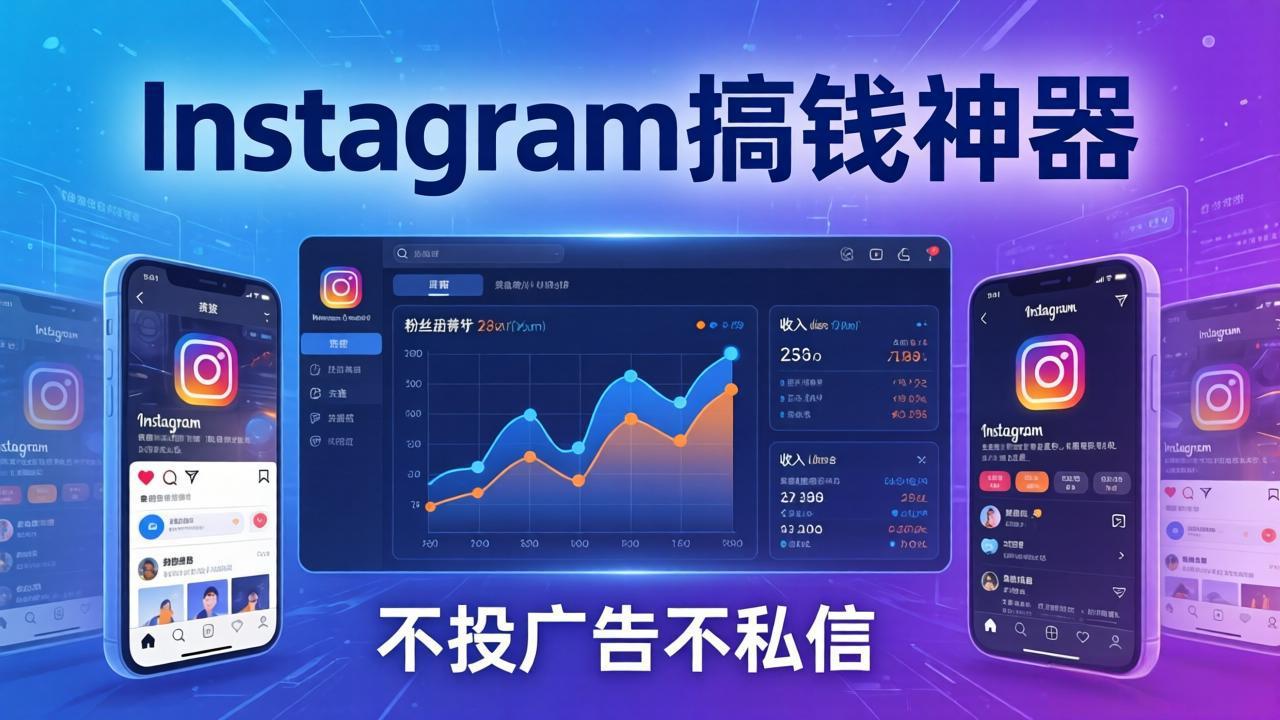 Instagram搞钱神器：月涨6万粉+月入5万刀，不投广告不私信，靠算法+低价产品-鑫源云网创