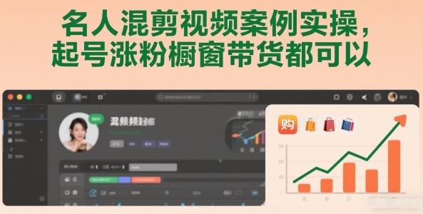 名人混剪视频案例实操，起号涨粉橱窗带货都可以-鑫源云网创