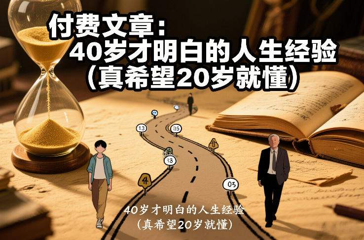付费文章：40岁才明白的人生经验(真希望20岁就懂)-鑫源云网创