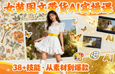 女装图文带货的AI实操课-鑫源云网创