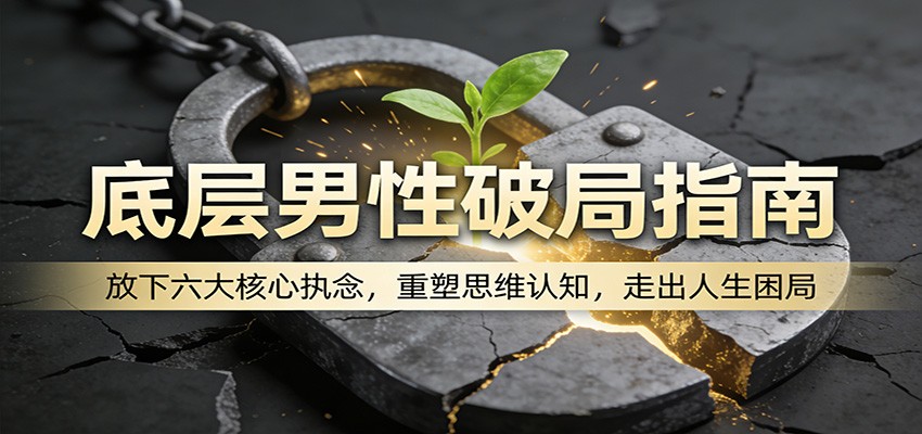 底层男性破局指南:放下六大核心执念,重塑思维认知,走出人生困局-鑫源云网创