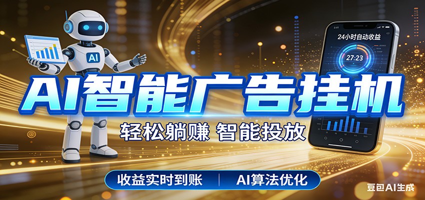 智能广告挂机新时代，利用碎片化时间实现稳定被动收益，AI帮你持续盈利-鑫源云网创