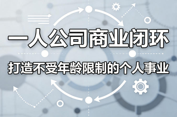 一人公司商业闭环，打造一份不受年龄限制的个人事业-鑫源云网创