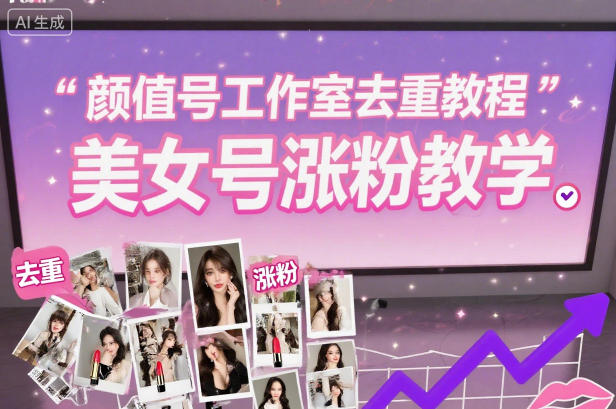 颜值号工作室去重教程，美女号涨粉教学-鑫源云网创