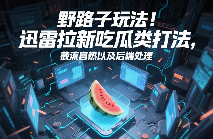 野路子玩法！迅雷拉新吃瓜类打法，截流自热以及后端处理-鑫源云网创