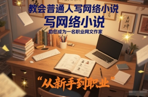 教会普通人写网络小说，助您成为一名职业网文作家-鑫源云网创