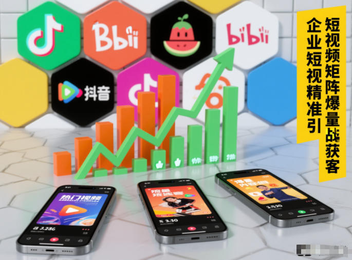 企业短视频精准引流矩阵获客，短视频矩阵爆量战法-鑫源云网创
