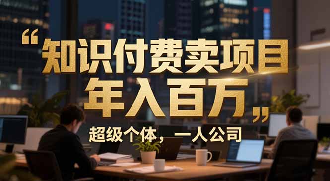 从0到年入百万：超级个体实战心得公开，个人IP×精准引流×成交系统全拆解-鑫源云网创