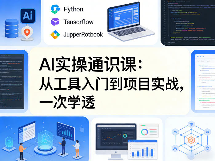 AI实操通识课,从工具入门到项目实战,一次学透-鑫源云网创