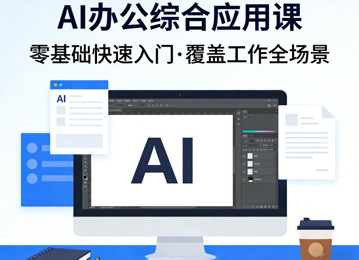 AI办公综合应用课，零基础快速入门，覆盖了工作中各种应用场景-鑫源云网创
