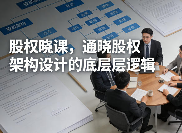 股权晓课，通晓股权架构设计的底层逻辑-鑫源云网创