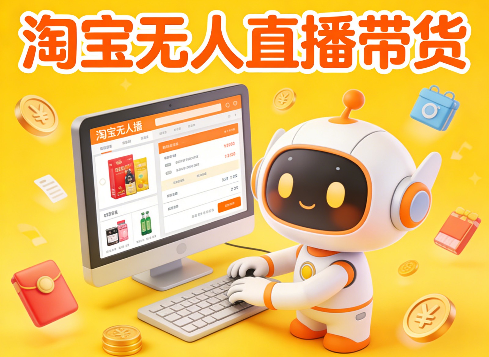 淘宝无人直播带货，24小时自动卖货，月佣金1W+，不违规不封号，不用露脸-鑫源云网创