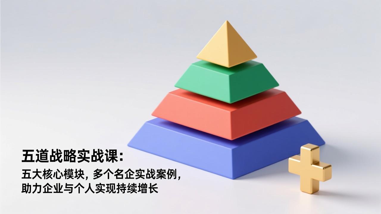 五道战略实战课：五大核心模块，多个名企实战案例，助力企业与个人实现持续增长-鑫源云网创