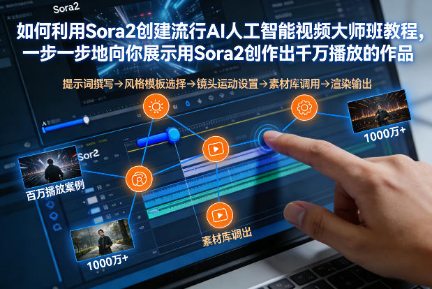 如何利用Sora2创建流行AI人工智能视频大师班，一步一步地向你展示用Sora2创作出千万播放的作品-鑫源云网创
