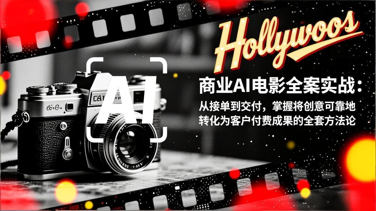 商业AI电影全案实战：从接单到交付，掌握将创意可靠地转化为客户付费成果的全套方法论-鑫源云网创