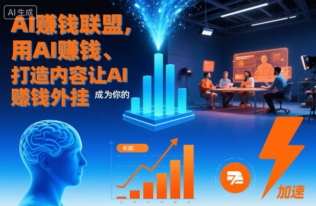 AI賺钱联盟，用AI賺钱、打造内容让AI成为你的賺钱外挂-鑫源云网创