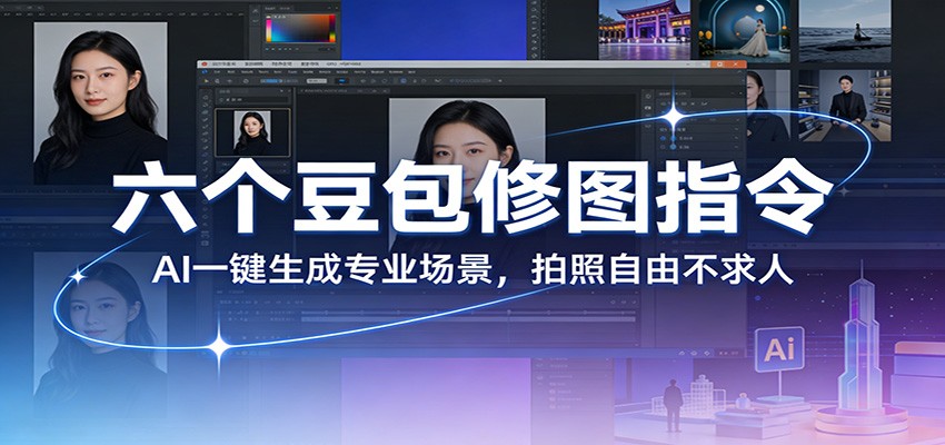 六个豆包修图指令:AI 一键生成专业场景,拍照自由不求人-鑫源云网创