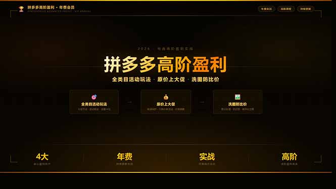 拼多多高阶盈利年费会员(更新3月31-鑫源云网创