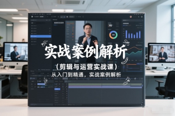 剪辑与运营实战课，从入门到精通，实战案例解析(更新2026)-鑫源云网创