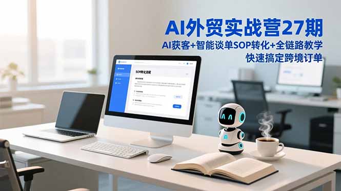AI外贸实战营27期，AI获客+智能谈单+SOP转化+全链路教学，快速搞定跨境订单-鑫源云网创