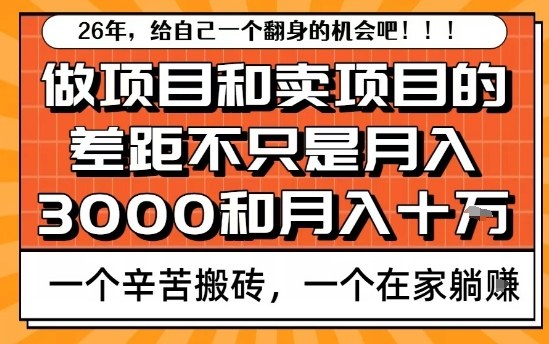 为什么卖项目能轻松月入10个W，而做项目却真正賺不到什么钱？原因竟然是这个！【揭秘】-鑫源云网创