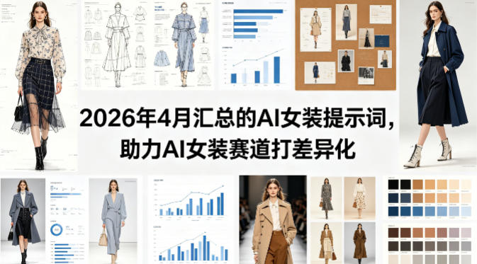 2026年4月汇总的AI女装提示词，助力AI女装赛道打差异化-鑫源云网创