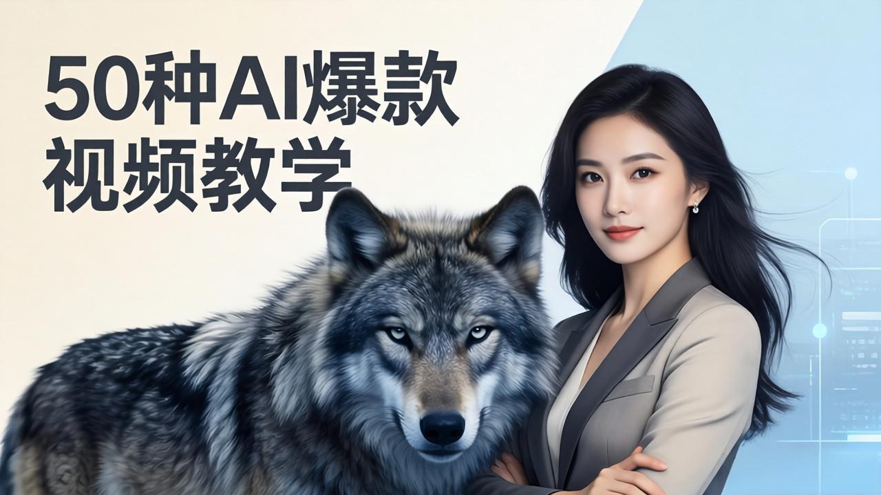 50种AI爆款视频教学：影视级古诗词+治愈萌宠+山海经蛟龙，高阶宝典商业落地-鑫源云网创
