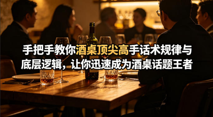 付费文章：手把手教你酒桌顶尖高手话术规律与底层逻辑，让你迅速成为酒桌话题王者(二十年全网独家经验分享)-鑫源云网创