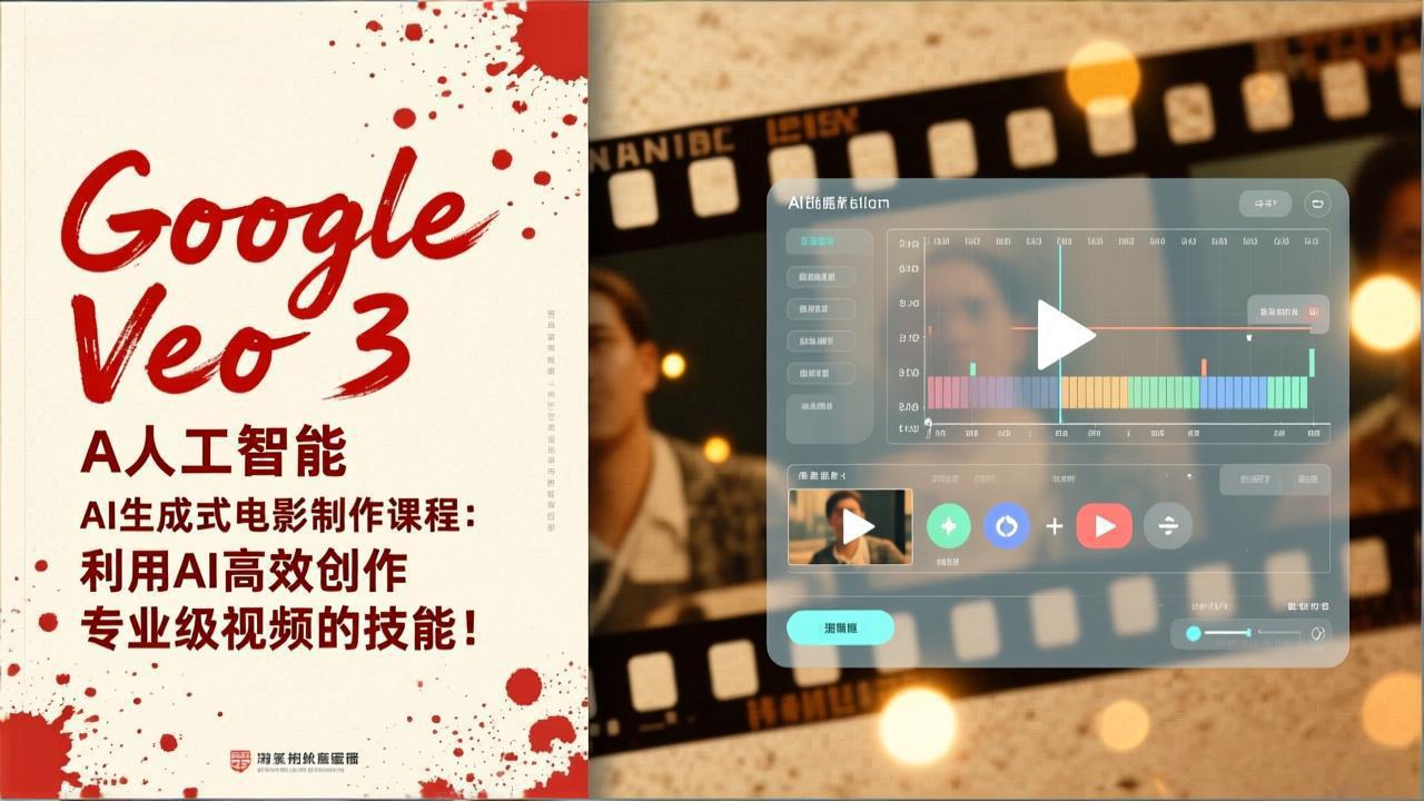 Google Veo 3人工智能AI生成式电影制作课程：利用AI高效创作专业级视频的技能！-鑫源云网创
