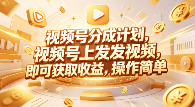 视频号分成计划，599元众筹的Red团队课程，视频号上发发视频，即可获取收益，操作简单-鑫源云网创