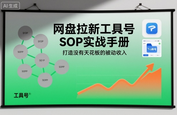 网盘拉新工具号SOP实战手册,打造没有天花板的被动收入-鑫源云网创