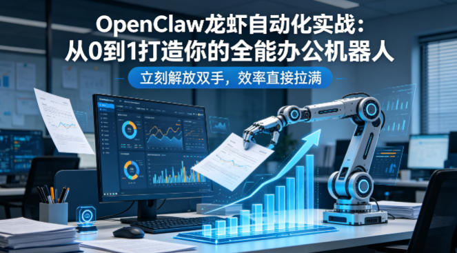 OpenClaw龙虾自动化实战：从0到1打造你的全能办公机器人，立刻解放双手，效率直接拉满-鑫源云网创