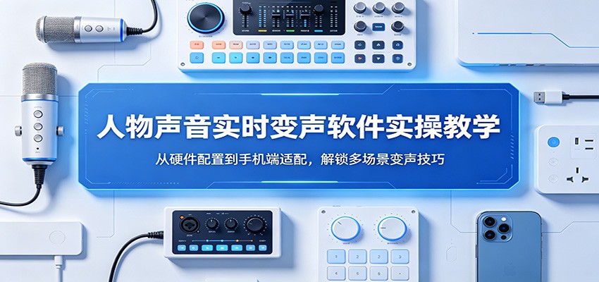 人物声音实时变声软件实操教学：从硬件配置到手机端适配，解锁多场景变声技巧-鑫源云网创