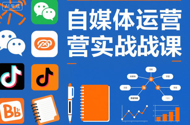 自媒体运营实战课，掌握一套系统的自媒体运营底层方法论，成为优秀的内容创作者-鑫源云网创
