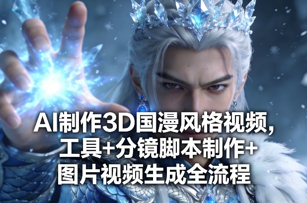 AI制作3D国漫风格视频，工具+分镜脚本制作+图片视频生成全流程-鑫源云网创