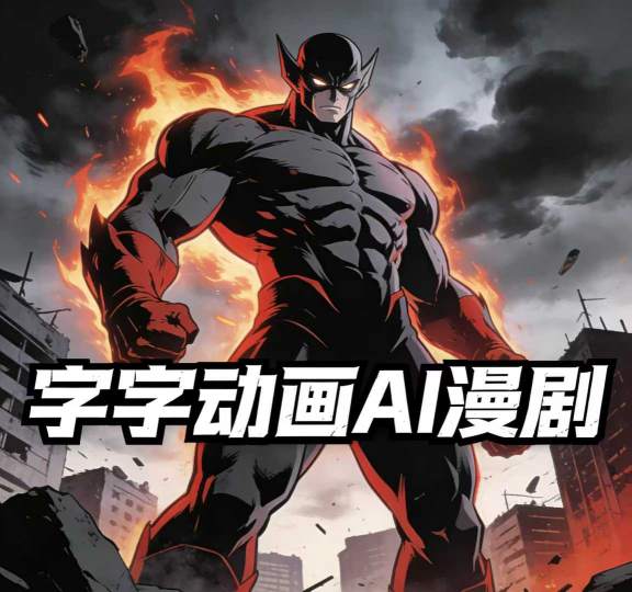 字字动画AI漫剧2026年第1期系统课程，小白看完就能学会实操的漫剧课，单人月收1-3W-鑫源云网创