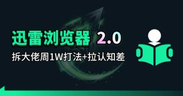 迅雷浏览器项目2.0_拆个大佬周1W的打法-鑫源云网创