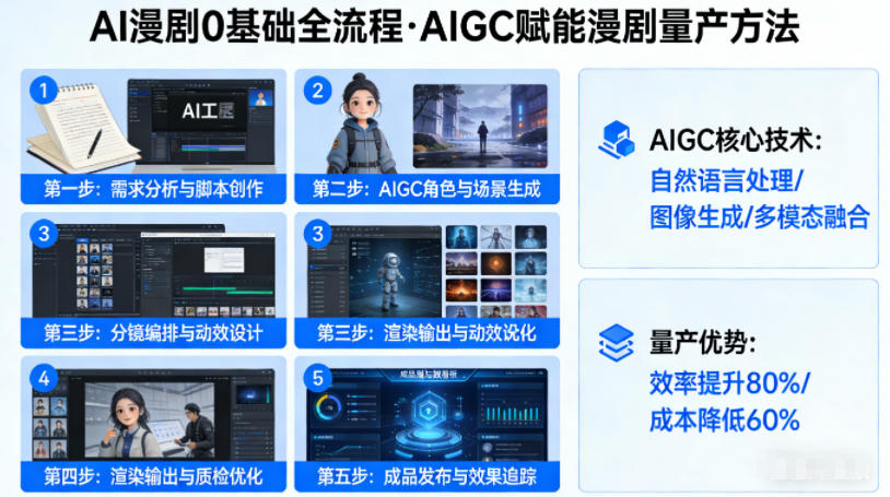 AI漫剧0基础全流程，快速掌握AIGC赋能的漫剧量产方法-鑫源云网创