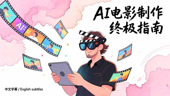 AI电影制作终极指南：从创意到成片，系统掌握智能影视全流程实战课(中英字幕-鑫源云网创