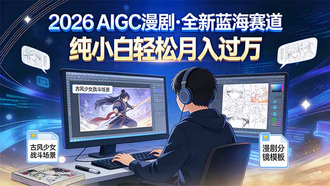2026年全新蓝海赛道，纯小白轻松月入过万-鑫源云网创