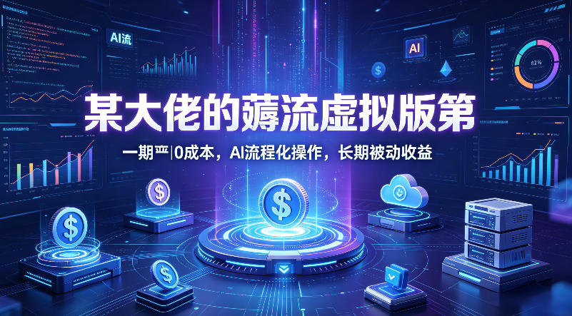 某大佬的薅流虚拟版第一期丨0成本，AI流程化操作，长期被动收益-鑫源云网创