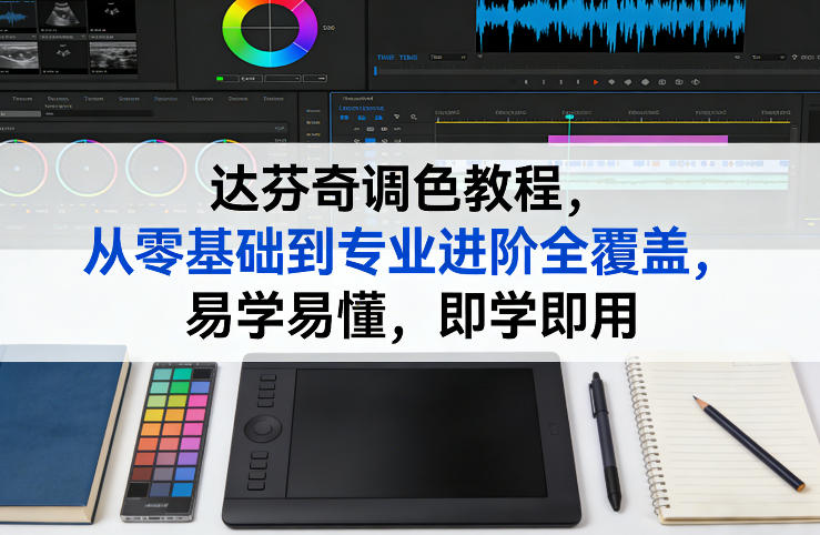 达芬奇调色教程，从零基础到专业进阶全覆盖，易学易懂，即学即用-鑫源云网创