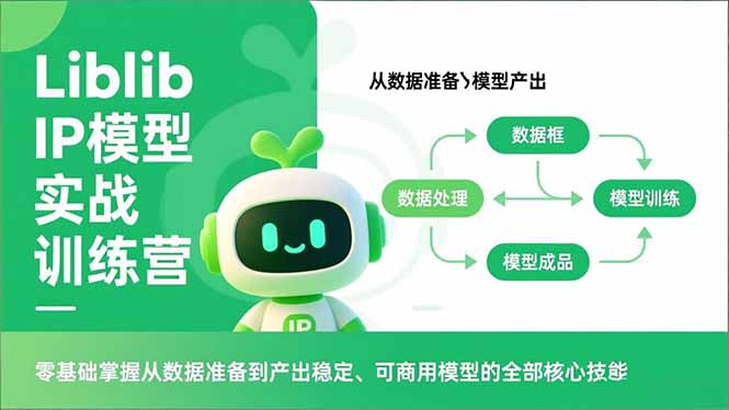 Liblib IP模型实战训练营，零基础掌握从数据准备到产出稳定、可商用模型的全部核心技能-鑫源云网创