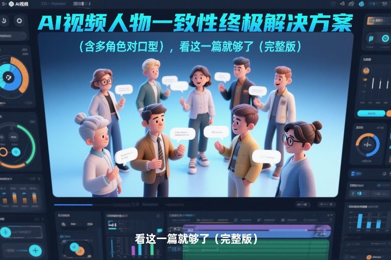AI视频人物一致性终极解决方案(含多角色对口型)，看这一篇就够了(完整版)-鑫源云网创