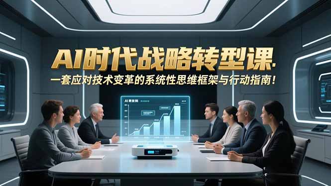 AI时代战略转型课：一套应对技术变革的系统性思维框架与行动指南！-鑫源云网创